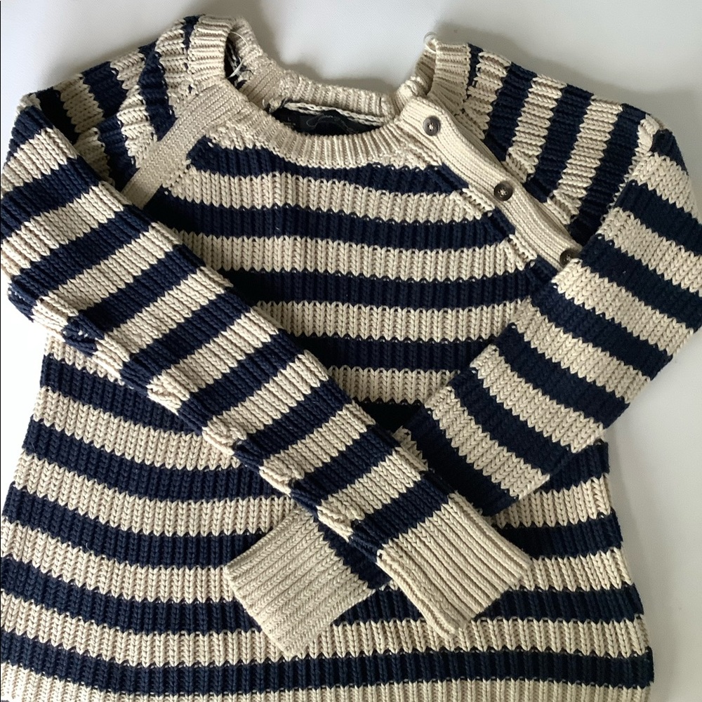 PJK Patterson J Kincaid knit stripe sweater sz M